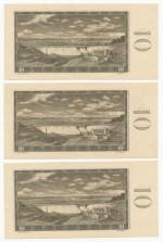 1960,10 Kčs s. F 49, postupka tří po sobě jdoucích čísel