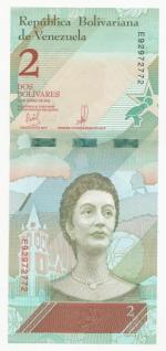 2018, 2 Boliváres Venezuela