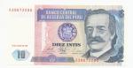 1987, 10 Intis s.A Peru UNC