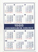 1988, ČSA Czechoslovak airlines