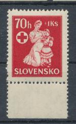 1943, Slovensko kat. **85  průsvitný papír