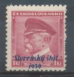 1939, Slovenský štát kat - **12 posun přetisku