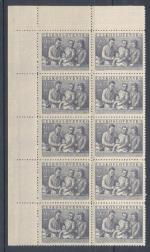 1952, Pof. **671 rohový desetiblok