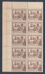 1952, Pof. **670 rohový desetiblok