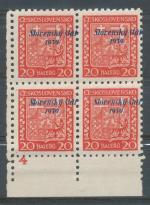 1939, Slovenský štát kat - **4 DZ 4, posun přetisku
